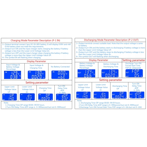 KONTROLER ŁADOWANIA ROZŁADOW AKUMULATORÓW XY-CD60
