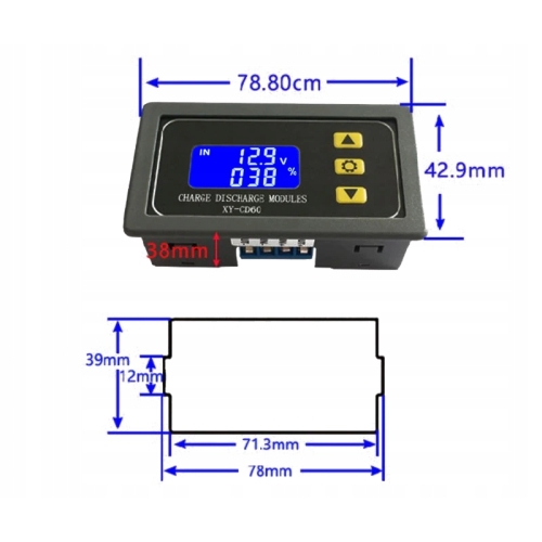 KONTROLER ŁADOWANIA ROZŁADOW AKUMULATORÓW XY-CD60