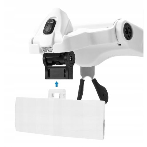 OKULARY POWIĘKSZAJĄCE LUPA ZEGARMISTRZOWSKA JUBILERSKA SERWIS 3,5x 2xLED B1