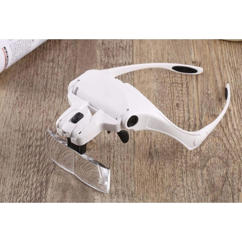 OKULARY POWIĘKSZAJĄCE LUPA ZEGARMISTRZOWSKA JUBILERSKA SERWIS 3,5x 2xLED B1