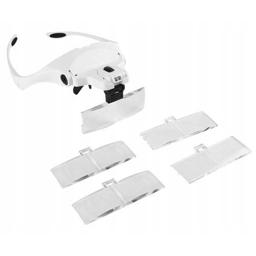 OKULARY POWIĘKSZAJĄCE LUPA ZEGARMISTRZOWSKA JUBILERSKA SERWIS 3,5x 2xLED B1