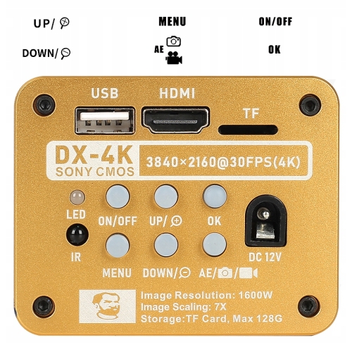 CYFROWA KAMERA MECHANIC DX-4K SONY 4K Full HD