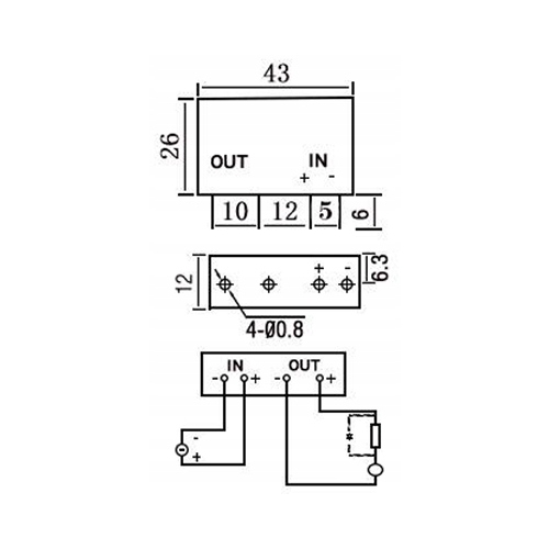 PRZEKAŹNIK PRZEWLEKANY PCB HQ HOYMK SSR DD2205HK
