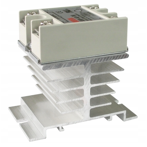 RADIATOR ALUMINIOWY DO PRZEKAŹNIK PÓŁPRZEWODNIKOWY 1 FAZOWYCH SSR DO 40A