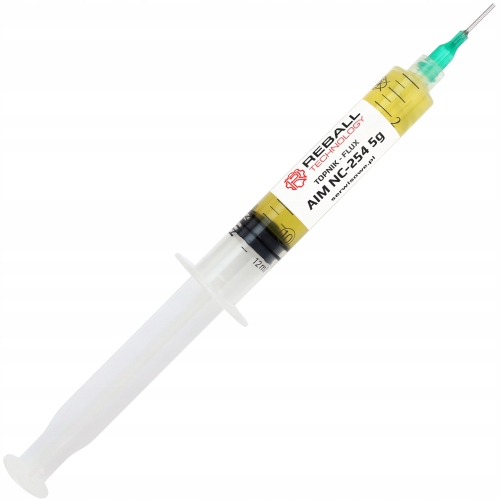 TOPNIK AIM NC254 5g NO-CLEAN FLUX PASTA LUTOWNICZA ŻEL DO LUTOWANIA + IGŁA
