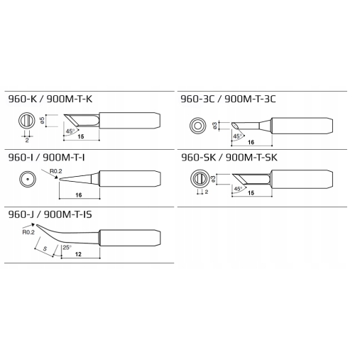 GROTY QUICK 900M 936 936A 960 969A ZESTAW 5szt HQ