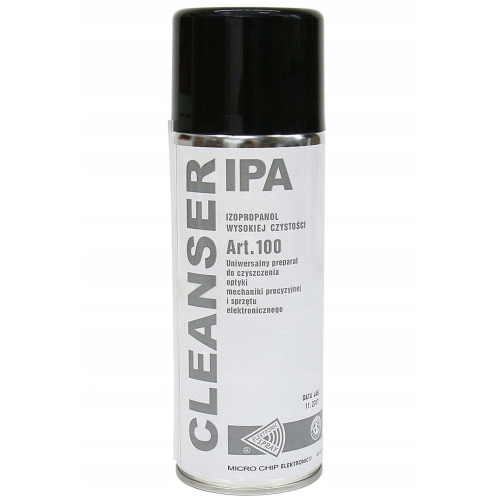 ALKOHOL IZOPROPYLOWY IZOPROPANOL CLEANSER IPA CZYSTY DO ODTŁUSZCZANIA 400ml