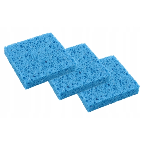 3x CZYŚCIK GĄBKA DO CZYSZCZENIA LUTOWNICY GROTÓW LUTOWNICZYCH Z CYNY 70mm