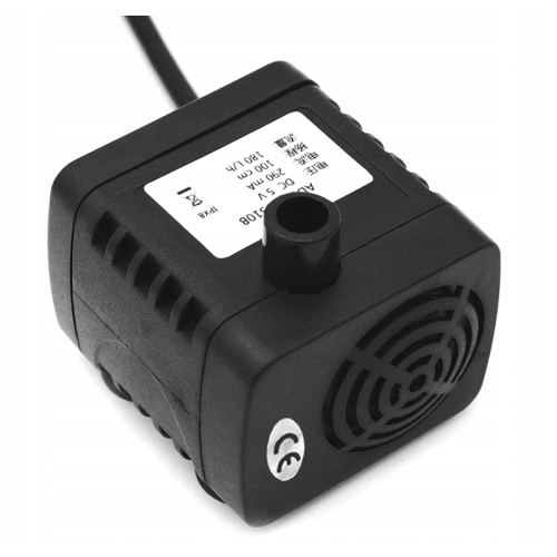 POMPKA AKWARIUM WODY ZATAPIALNA ZANURZENIOWA WODOODPORNA IPX8 USB 5W 180L/h