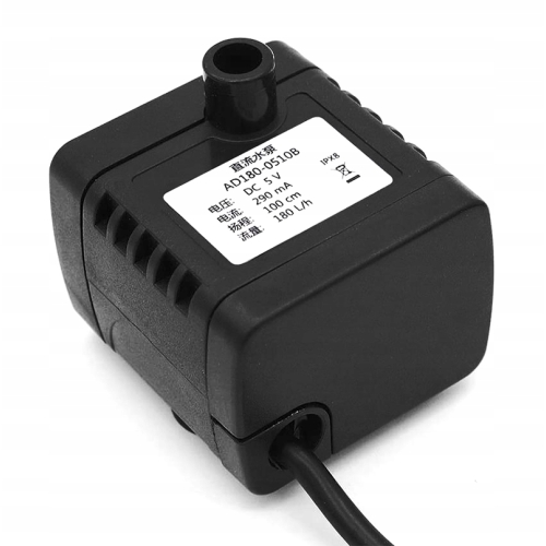 POMPKA AKWARIUM WODY ZATAPIALNA ZANURZENIOWA WODOODPORNA IPX8 USB 5W 180L/h