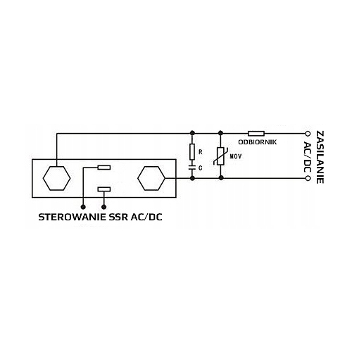 PRZEKAŹNIK PÓŁPRZEWODNIKOWY STYCZNIK PRZEMYSŁOWY HOYMK SSR 10A DC-AC