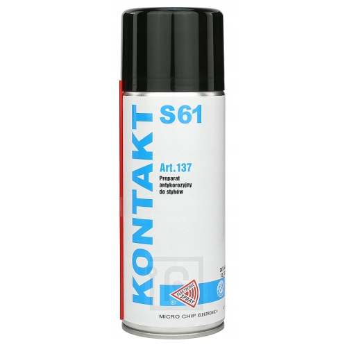 KONTAKT S61 SPRAY PREPARAT ANTYKOROZYJNY DO CZYSZCZENIA STYKÓW 400ml +RURKA