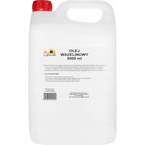 OLEJ WAZELINOWY DO MASZYN DO SZYCIA SMAR OLIWA OLIWIARKA RĘCZNA 5L 5000ml
