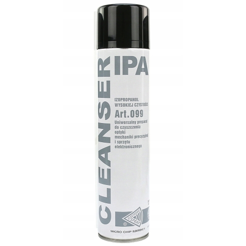 CLEANSER IPA SPRAY ALKOHOL IZOPROPYLOWY IZOPROPANOL CZYŚCI ODTŁUSZCZA 600ml