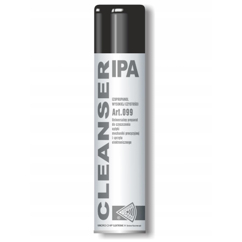 CLEANSER IPA SPRAY ALKOHOL IZOPROPYLOWY IZOPROPANOL CZYŚCI ODTŁUSZCZA 600ml