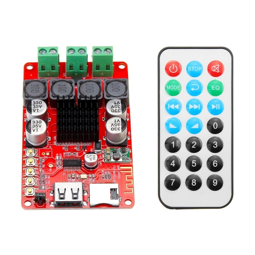 WZMACNIACZ AUDIO BLUETOOTH 2x50W TPA3116 RADIO FM