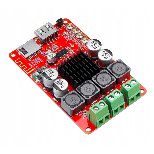 WZMACNIACZ AUDIO BLUETOOTH 2x50W TPA3116 RADIO FM