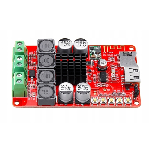 WZMACNIACZ AUDIO BLUETOOTH 2x50W TPA3116 RADIO FM