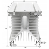 RADIATOR ALUMINIOWY DO PRZEKAŹNIK PÓŁPRZEWODNIKOWY 1 FAZOWYCH SSR DO 150A