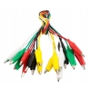 10x KABEL PRZEWÓD POMIAROWY DO MIERNIKA KOŃCÓWKI KROKODYLKI RT0152 50cm