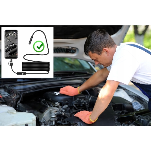 KAMERA INSPEKCYJNA HD ENDOSKOP USB OTG 8mm 10m