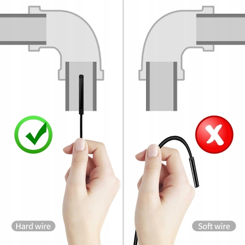 KAMERA INSPEKCYJNA HD ENDOSKOP USB OTG 8mm 10m