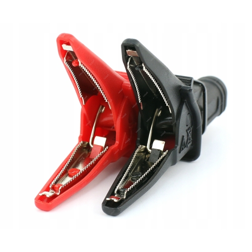 KROKODYLEK POMIAROWY IZOLOWANY BANAN 10A UA14 2szt