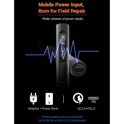 SPECJALISTYCZNA CYFROWA LUTOWNICA TS80P USB-C 30W