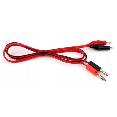 KABLE DO MIERNIKA MULTIMETRU - WTYK 2x BANAN + 2 KROKODYLKI NIEZBĘDNE DOBRE