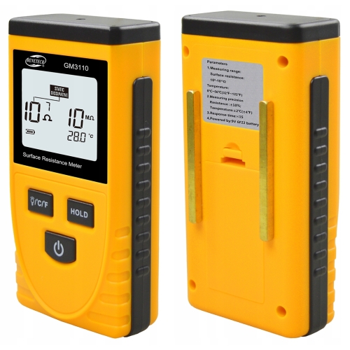 MIERNIK ESD REZYSTANCJI POWIERZCHNIOWEJ MATERIAŁÓW