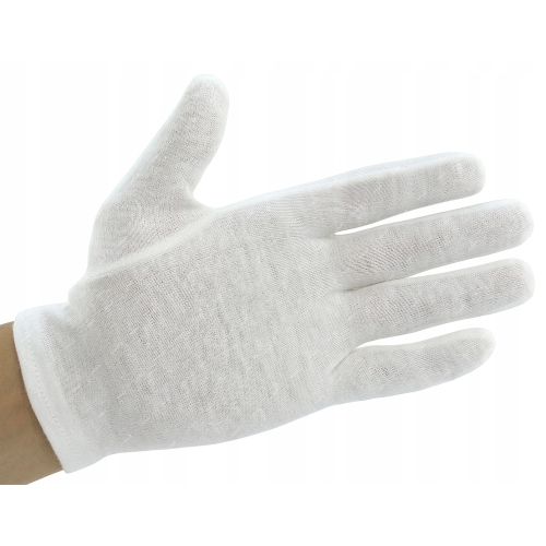 RĘKAWICE ROBOCZE BAWEŁNIANE CIENKIE RĘKAWICZKI OCHRONNE DO SERWISU ESD S