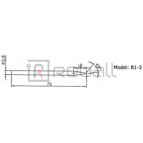 GROTY DO LUTOWNICY ZD-707BL 40W ZD-98 B1-3 HQ