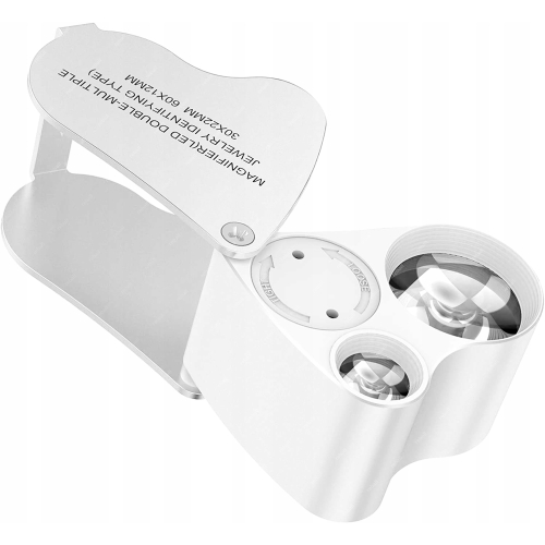 LUPA JUBILERSKA SZKŁO POWIĘKSZAJĄCE LED LUPA ZEGARMISTRZOWSKA MOC 60x 30x