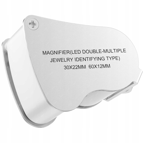 LUPA JUBILERSKA SZKŁO POWIĘKSZAJĄCE LED LUPA ZEGARMISTRZOWSKA MOC 60x 30x