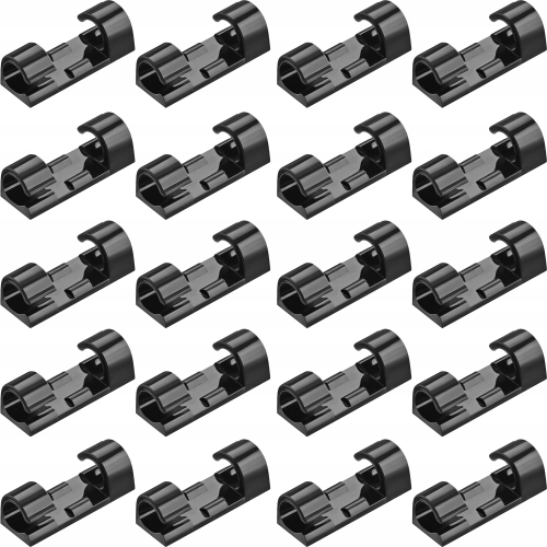 20x ORGANIZER KLIPS KLIPSY ZACISK UCHWYT DO KABLI