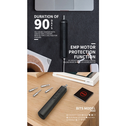 ELEKTRYCZNY WKRĘTAK WKRĘTARKA JAKEMY JM-Y01 USB-C