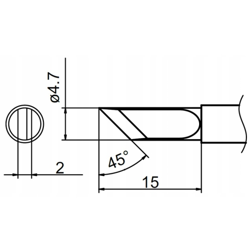 TS-K GROT DO LUTOWNICY PRECYZYJNEJ KOLBOWEJ MINIDSO TS100 TS101 12V-24V