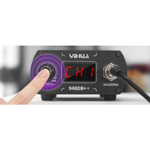 LUTOWNICA PRECYZYJNA NA GROTY T12 YIHUA 75W LCD CYFROWA GROTY Z GRZAŁKĄ T12