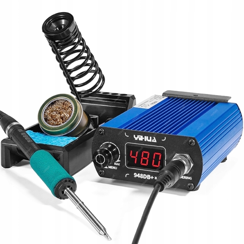 LUTOWNICA PRECYZYJNA NA GROTY T12 YIHUA 75W LCD CYFROWA GROTY Z GRZAŁKĄ T12