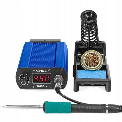 LUTOWNICA PRECYZYJNA NA GROTY T12 YIHUA 75W LCD CYFROWA GROTY Z GRZAŁKĄ T12