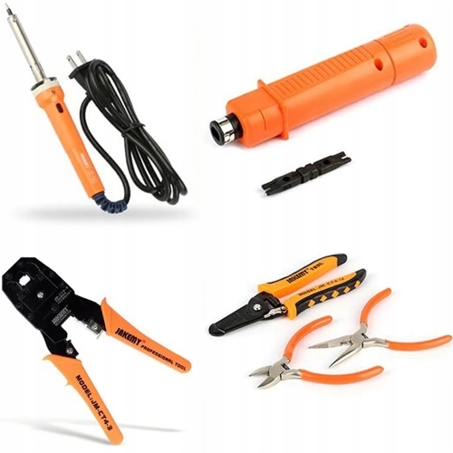 ZESTAW DO SIECI LAN TESTER MIERNIK ZACISKARKA BOX