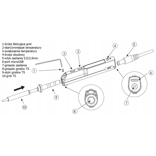 PROGRAMOWALNA CYFROWA LUTOWNICA TS100 12V24V 65W W