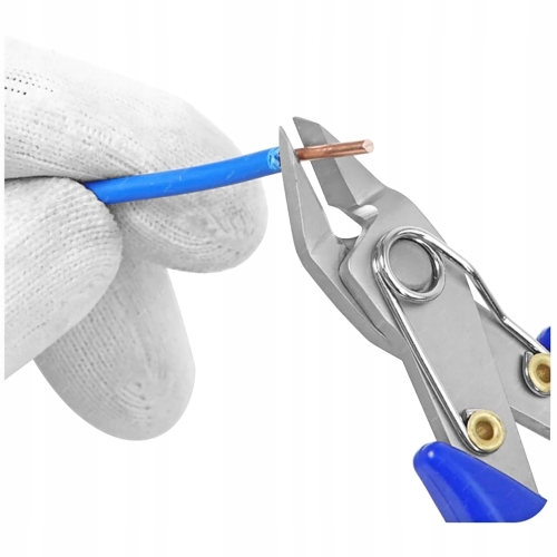 CĄŻKI BOCZNE SZCZYPCE OBCINACZKI NIEBIESKIE RELIFE - MOCNA SPRĘŻYNA TRWAŁE