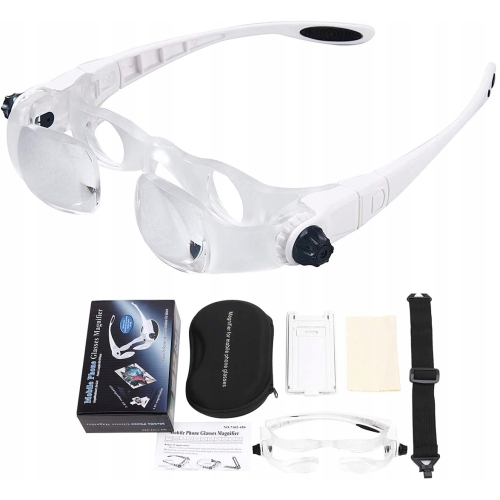 OKULARY POWIĘKSZAJĄCE DO CZYTANIA NAPRAW MODELI OGNI 27-45cm POW 1,3 - 3,8x