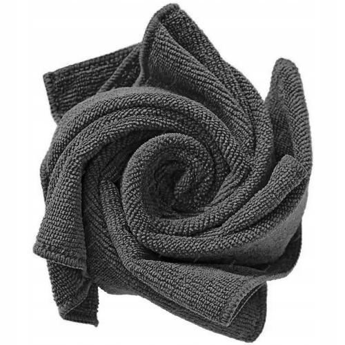 ŚCIERECZKA ŚCIERKA SZMATKA MIKROFIBRA SAMOCHODU OPTYKI 30cm 300g CZARNA -5x
