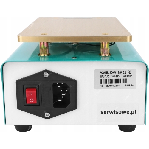 PODGRZEWACZ LCD SEPARATOR HOT PLATE BGA 946S 400W DO NAPRAWY TELEFONÓW LCD