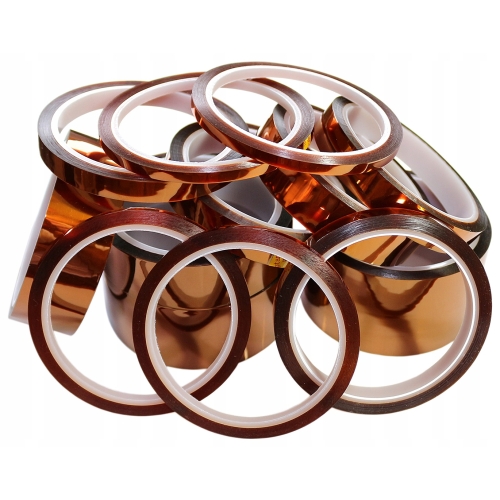TAŚMA KAPTONOWA KAPTON OCHRONNA ELEKTROIZOLACYJNA POLIAMIDOWA 20mm 33m