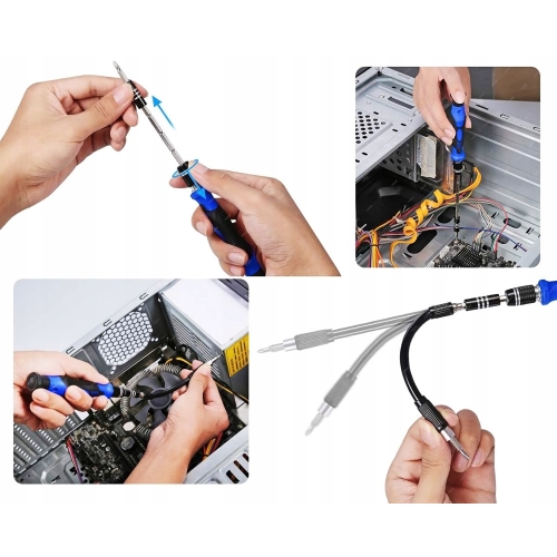 ZESTAW NARZĘDZI WKRĘTAKI BITY OTWIERAKI PĘSETA KINGSDUN KS-800142 ZESTAW XL