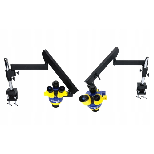 MIKROSKOP STEREOSKOPOWY TRIOKULAROWY MC75T-M1 45x PRZEGUB 9kg + MCN CTV2/5