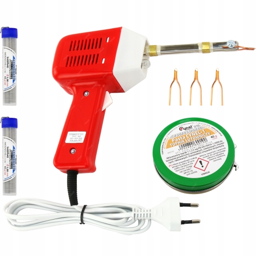 LUTOWNICA TRANSFORMATOROWA PRECYZYJNA PISTOLETOWA LT-100PRO 100W +AKCESORIA